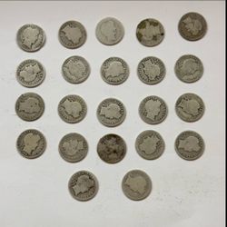 Lot of 22 Silver Barber Dimes 1(contact info removed)