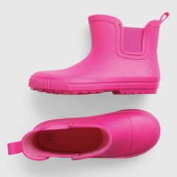 Gap Kids Neon Rain Boot in Super Pink Neon - 12/13