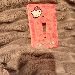 Pink Hello Kitty Light Switch Cover 