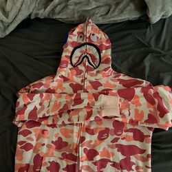 Pink Bape Hoodie