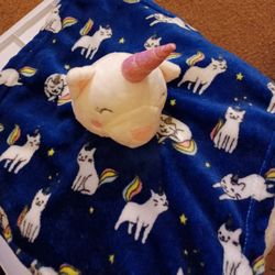 Rare Manhattan Unicat Lovey Security Blanket 