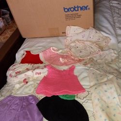 Box Of Vintage Doll Clothes - Barbie & Misc