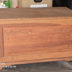 Wood storage chest