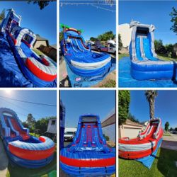 RESBALADILLAS DE AGUA, MEZAS, SILLAS, CARPAS, BRINCOLINES,BAÑOS 