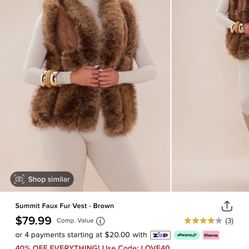 Faux Fur Vest 