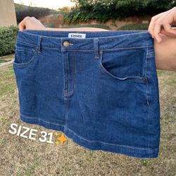  Blue RSQ denim mini skirt