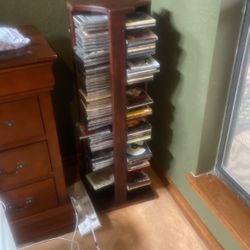 Turning Wooden CD Stand