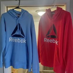 2 Nice REEBOK Hoodies.   Like New. Both For 25. Size XL