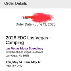 EDC LV 2026 RV PASS