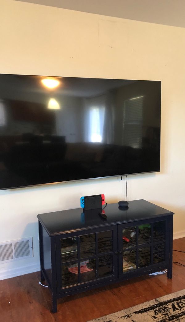 Navy Blue TV Media Stand for Sale in Naperville, IL OfferUp