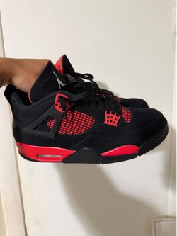 Used Jordan Red Thunder 4's No Box 2022