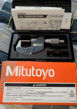MITUTOYO 293-831-32 0-1"DIGIMATIC MICROMETER, RATCHET STOP THIMBLE