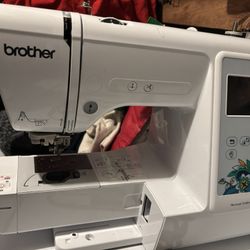 Brother PE535 Embroidery Machine, 80 Built-in Designs, 4" x 4" Hoop Area, Large 3.2" LCD Touchscreen, USB Port, 9 Font Styles