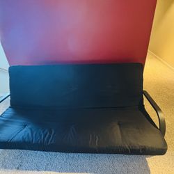 Classic and contemporary - Modern home DHP Miles Metal Futon Frame with Black Cusion