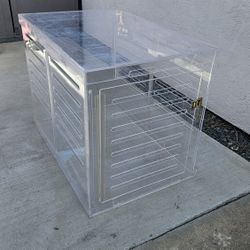 Clear Pet Crate By Hiddin 25x38