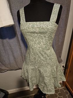 Green Flower Dress
