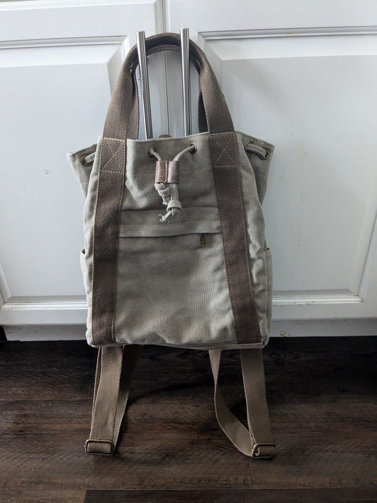 Trendy Chic Canvas Bag Backpack By Cargoit Like New