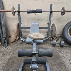 Weight Bench & Weights 