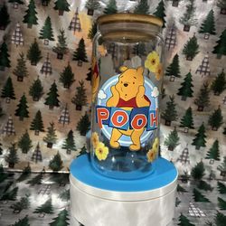 Pooh Glass Cup