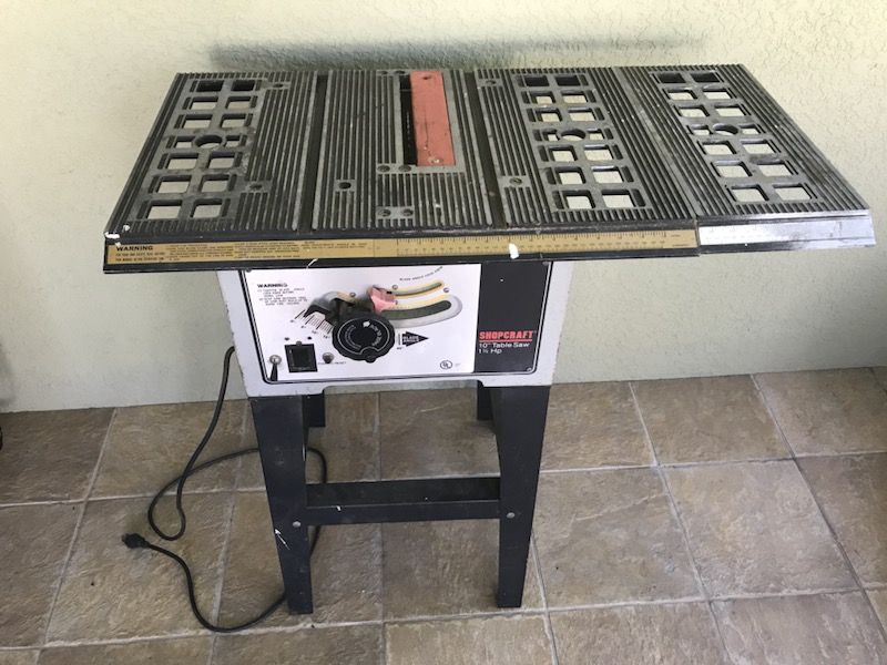 ShopCraft 10” Table Saw 1 3/4 Hp