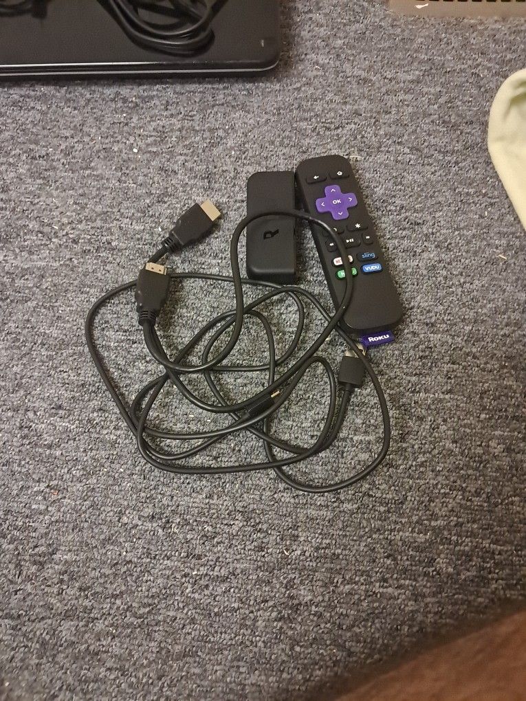 Roku TV Device With Cables 