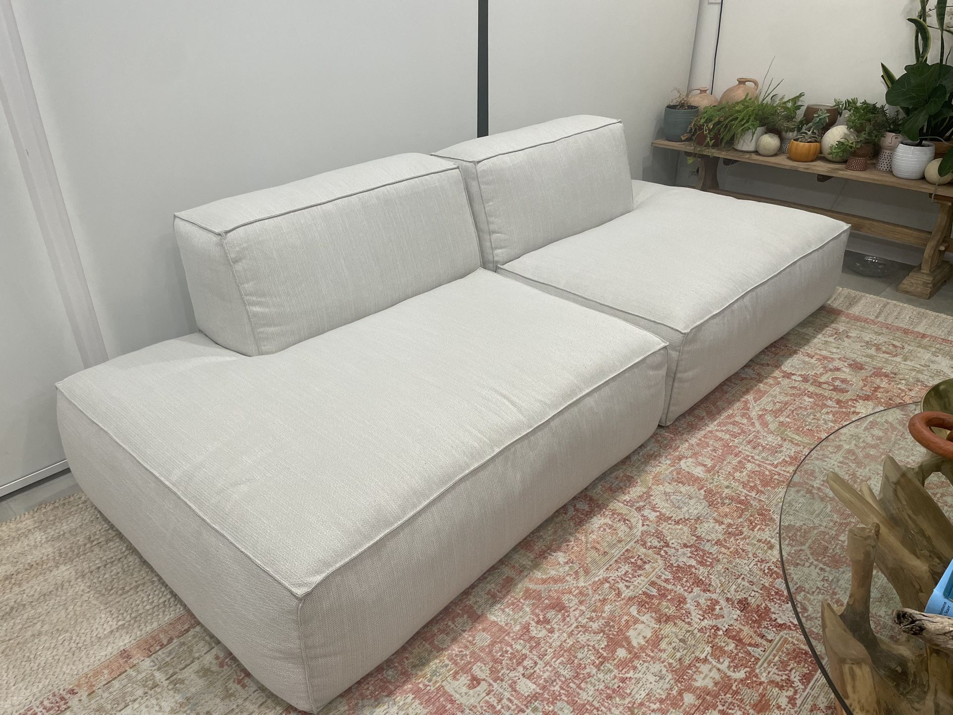 Like New Article Solae Chill White Modular Sofa
