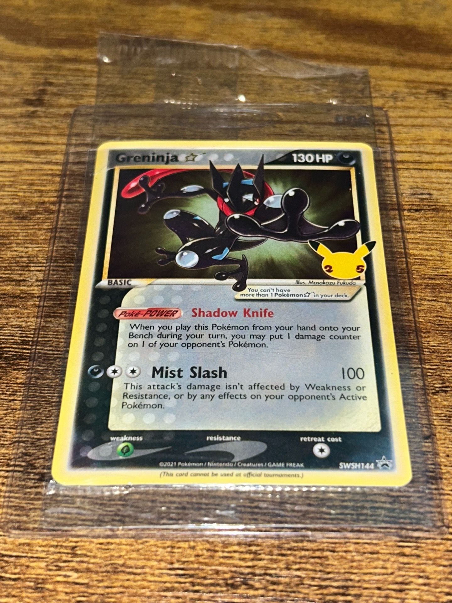 Sealed Greninja Gold Star Promo SWSH144
