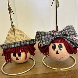 Raggedy Ann And Andy Ornaments 