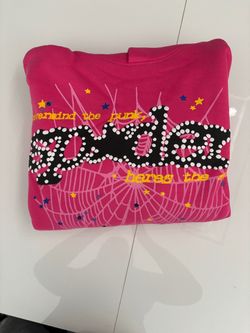 Sp5der Pink Graphic Sweatshirt
