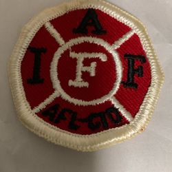 Vintage Obsolete IAF AFL-CIO Fire Dept. Patch