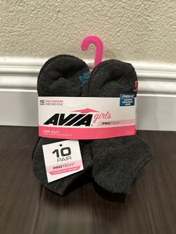 New Avia Girls Low Cut Medium Socks 10 Pack