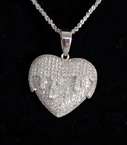 💖 Moissanite Heart Necklace 💖