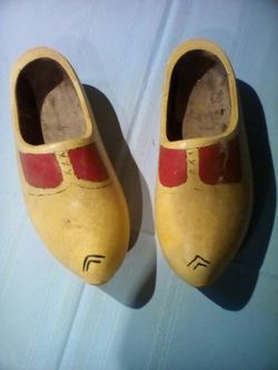 Wooden Shoes from Holland! Great for display outside your house in spring/summer