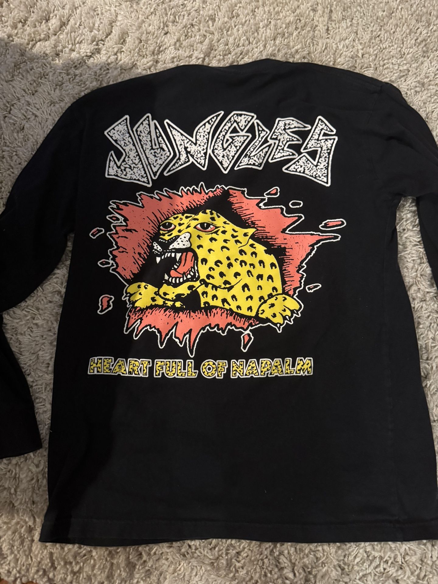 Jungle long sleeve black t shirt