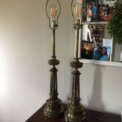 Set Of Two Antique Stiffel Table Lamps
