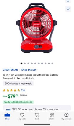 Craftsman Fan - New in box