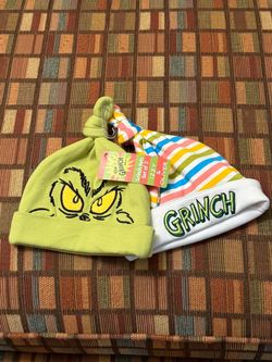 New w Tags: Izzy and Oliver Grinch themed baby cap set