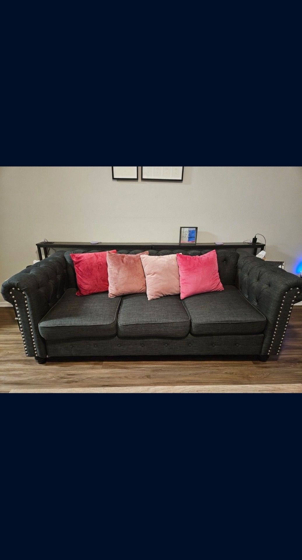 Blue/Grey Couch