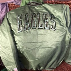 Brand new eagle bomber jacket with hoodie