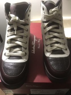 Salvatore Ferragamo sneakers designer size 8  $600 Brand New
