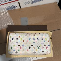 Louis Vuitton Mono Multicolor Zippy Wallet W/ Full Inclusion 