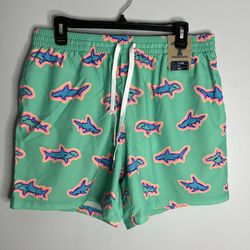 Chubbies Classic Swim Trunks 5.5 Inch Inseam Mens XL Teal Apex Predators NWT