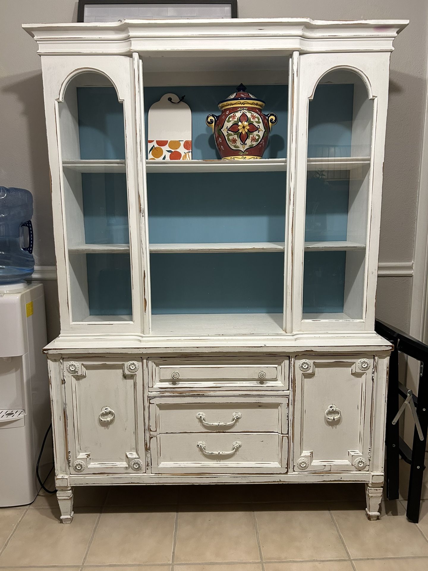 Vintage Bassett Hutch Solid Wood