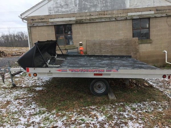 2006 Worthington ATV Snowmobile Aluminum Tilt Trailer