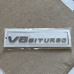 Mercedes Benz V8 Biturbo Badge 