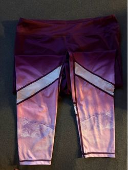 Everlast Sport Purple Pink Ombre Leggings XL