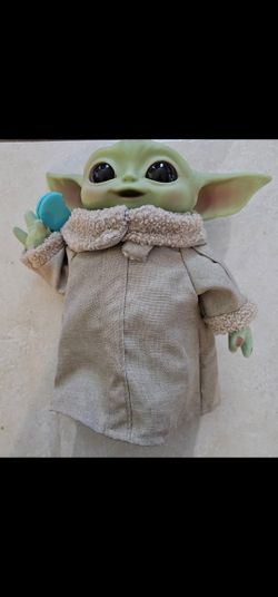 Star Wars Mattel 2021 Mandalorian The Child Grogu Baby Yoda 12" Plush Hard Head Toy 