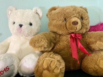 17" plush toy bears in excellent condition