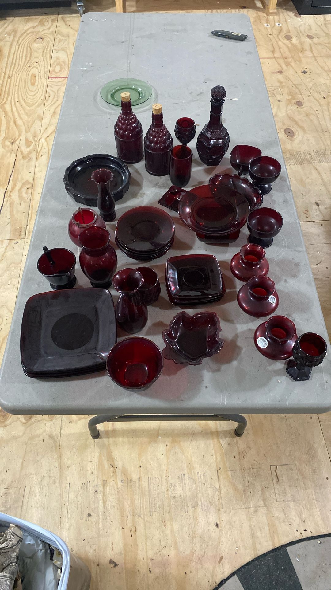 Vintage Anchor Hocking Fire-King Royal Ruby Red Glass Collection – Charm Saucers & More