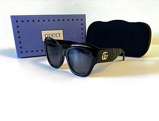 New  GG CATEYE Geometric Black